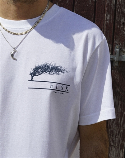 Elsk - Stærk Vind Men's Brushed T-Shirt - Optic White